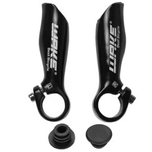 2 PCS Bike Handlebar Ends 22.2mm Aluminum Alloy MTB Handlebar End Security Grips with 2 Bar End Stoppers for MTB, Road Bike, Mountain Bike, Cycling