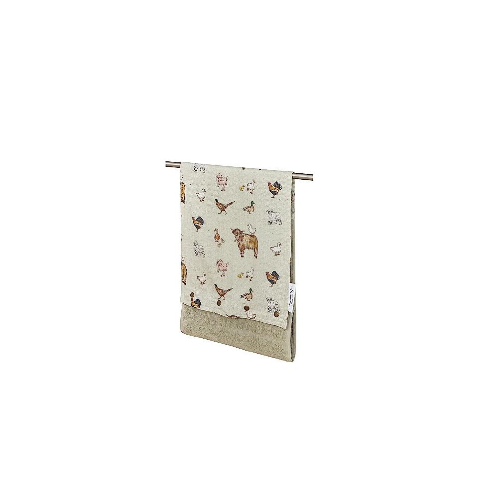 Cooksmart British Designed Roller Towel | Roller Towel For Bathroom Or Kitchen | Roller Towels Buttercup Farm