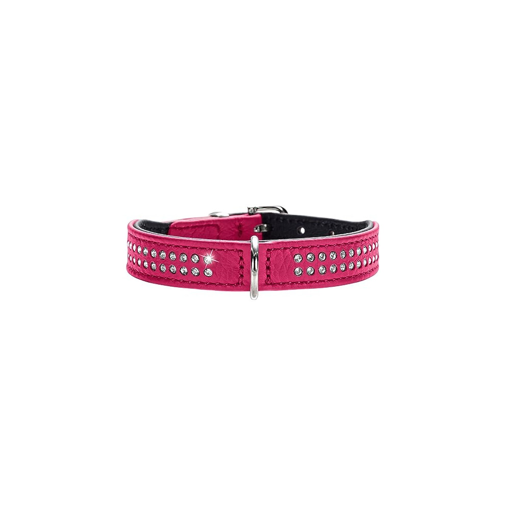 Dog Collar Nappa Leather Diamond Petit