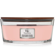 Bougie parfum   e Ellipse avec m   che cr   pitante | Fleurs press   es et patchouli | Jusqu'    50 heures de combustion 1632429E