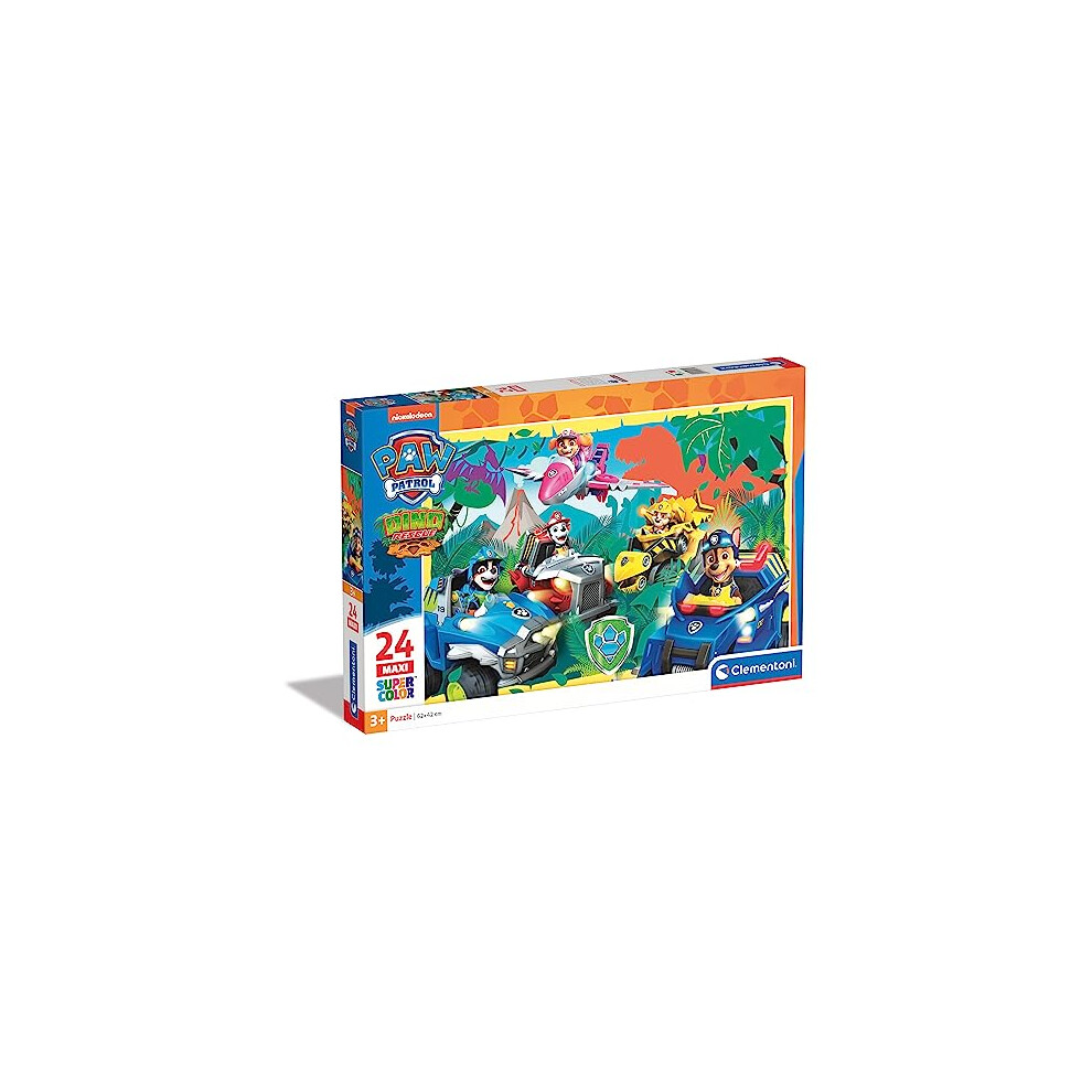 24235 Paw Patrol Supercolor Patrol-24 Maxi Pieces-Jigsaw Puzzle for Kids Age 3, Multi-Coloured