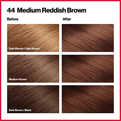 Revlon COLORSILK PERMANENT HAIR COLOUR MEDIUM RED BROWN 44 1