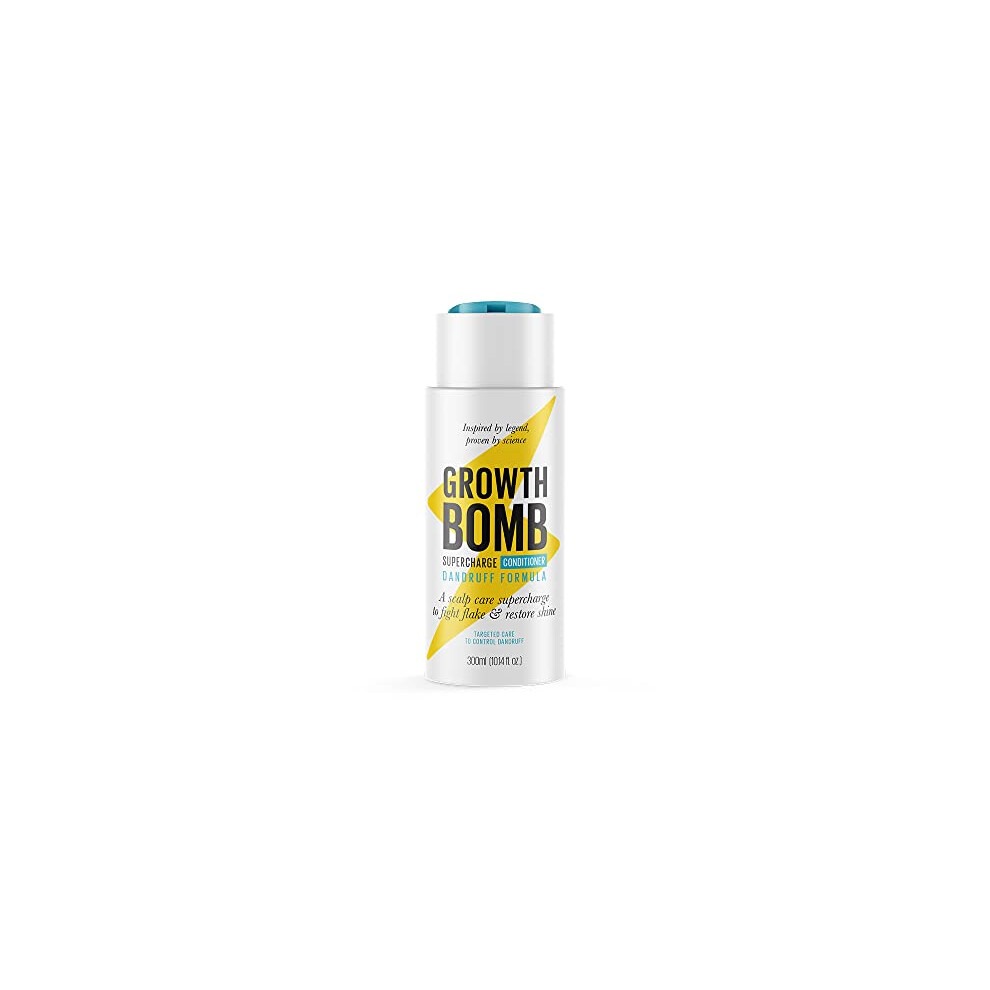 Growth Bomb Supercharge Dandruff Conditioner 300Ml -Nourish Hair & Calm Sensitive Scalps. Fragrance Free. Stimulates Growth. Repairs Damaged Hair.