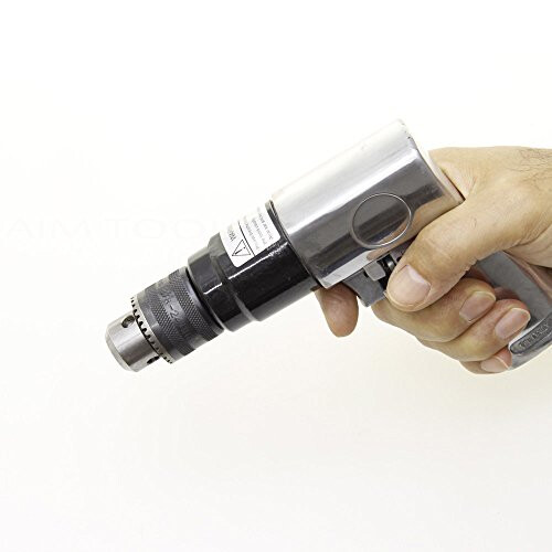 10mm 3/8" Reversible Air Drill with Keyed Drill Chuck Air Tools 212512 2