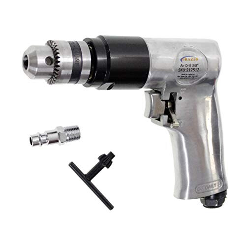 10mm 3/8" Reversible Air Drill with Keyed Drill Chuck Air Tools 212512 1