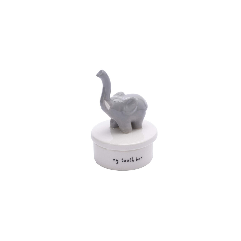 | Baby Elephant Tooth Box | Tooth Organiser | Nursery Decor | My First Tooth | Gb04521 Cgb Giftware