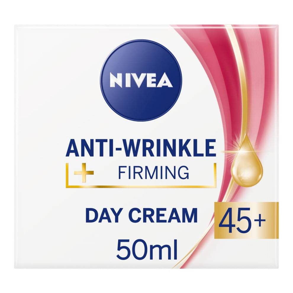 Anti-Wrinkle and Firming Day Cream (50ml), Moisturiser for 45+ Skin, With Shea Butter, Apricot Kernel Oil, and SPF for Enhanced Daily Skin Care