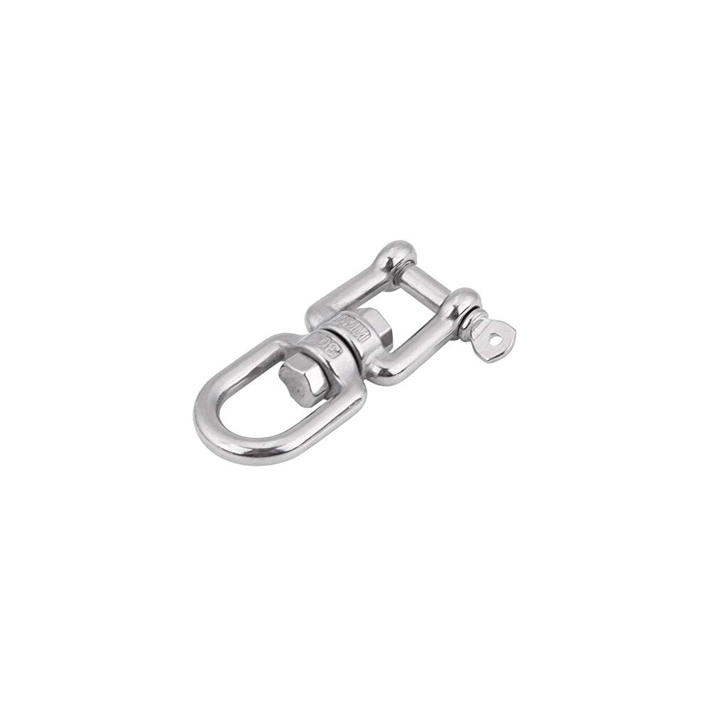 Swivel Shackle Heavy Duty 304 Stainless Steel Swivel Ring Snap Anchor Rolling Shackle Device For Lifting (6Mm) 754959015270