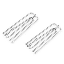 30 Pcs Stainless Steel Curtain Hooks Pinch Pleat Curtain Hook Heavy Duty Metal Curtain Deep Prong Hooks