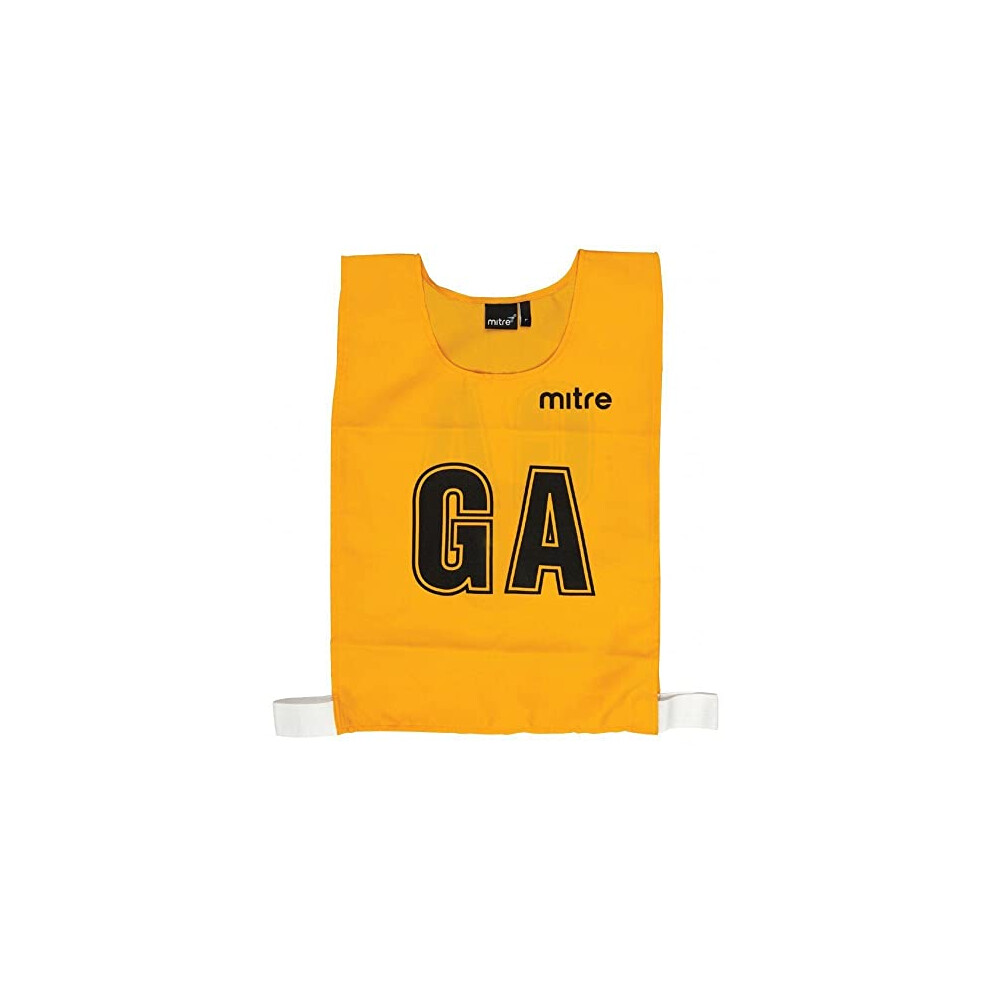 Netball Pro Training Bib - Yellow, Medium (Pack of 7)