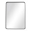 Living And Home (Black) Rectangular Metal Framed Wall Mirror Decorative 4