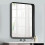 Living And Home (Black) Rectangular Metal Framed Wall Mirror Decorative 1