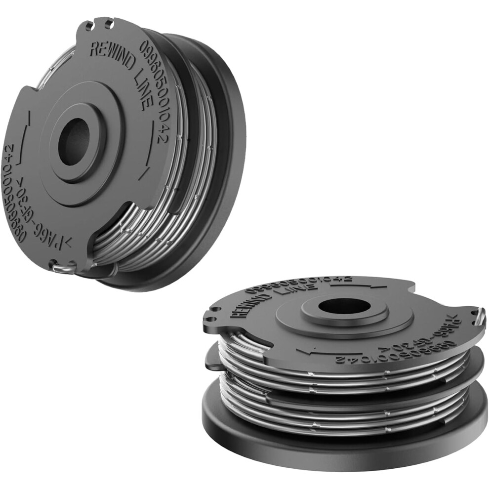 Strimmer Spool Line,2 PCS Φ1.6mm 6m F016800351 String Trimmer Replacement Spool Line,Standard Double Autofeed Nylon Spools for Bosch ART 24 27 30