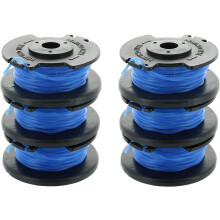 (Pack of 6) Ryobi One AC14RL3A OEM .065 Line and Spool for Ryobi 18v, 24v, and 40v Cordless Trimmers (3 Pack)