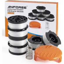Strimmer Spool Line for Black and Decker, 8Pcs String Trimmer Replacement Spools Compatible with Black & Decker Grass Cutter Trimmer Wire Refills