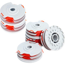 (6 PCS) MAOZHOU Strimmer Spool Line,4 PCS Φ1.5mm 11m FLY021 513937190 Standard Double Autofeed Nylon Spools,Strimmer Wire Compatible with Flymo Contour