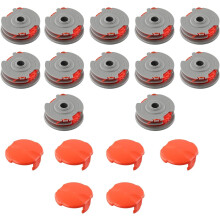 (6 SET) BlissfulAbode Strimmer Trimmer Spool & Line for Flymo Contour 500 Power Plus 500 & 500XT - Replacement Spool Line Autofeed Grass Trimmer Wire String a