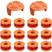 (12 2) 22 Pack Strimmer Spool Line for Worx, 1.65mm x 3.05M W-o-r-x Strimmer Spool Lawn Mower Strimmer Spool Grass Trimmer Spool Replacement Trimmer Spool