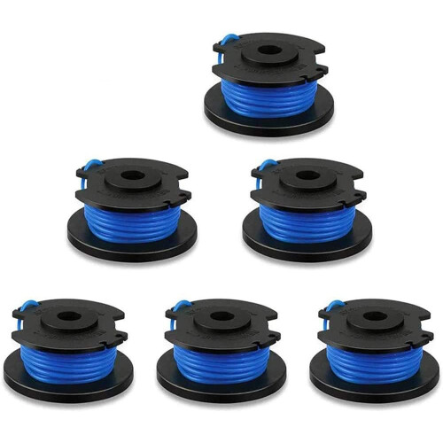(8 Spool   2 Cap) CDIYTOOL String Trimmer Replacement Spool Line, 0.065" Autofeed Replacement Spools for Ryobi One  AC14RL3A 18V, 24V, 40V, Cordless String Trimmer 1