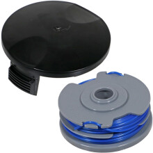 ((Pack of 1 Spool & Cover)) Spares2go Twin Line & Spool for Mac Allister Trimmer Strimmer (Pack of 2)