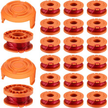 (20 2) 22 Pack Strimmer Spool Line for Worx, 1.65mm x 3.05M W-o-r-x Strimmer Spool Lawn Mower Strimmer Spool Grass Trimmer Spool Replacement Trimmer Spool