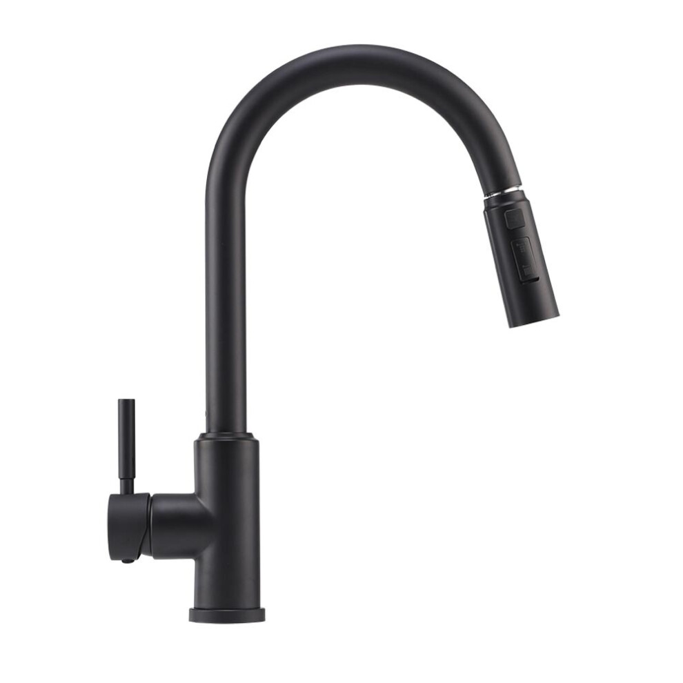 (Black) Modern Single Handle Kitchen Faucet