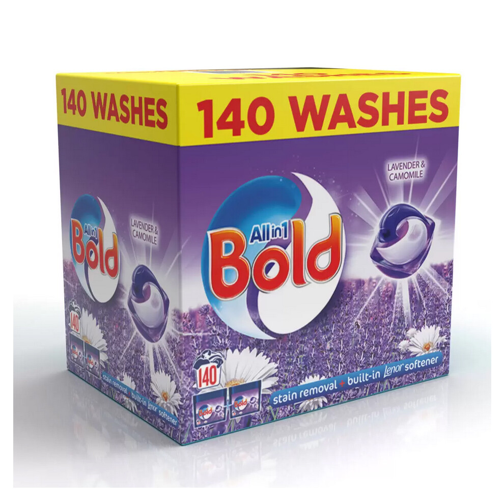 140 Bold All in One Pods Washing Capsule Laundry Detergent