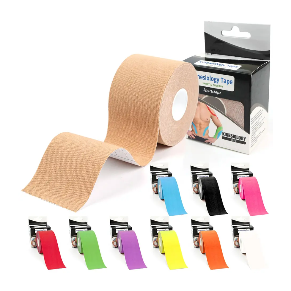Topbrands786 Black (, 2 Roll 5Cm X 5M ) Muscle Strain Injury Support Physio Sports