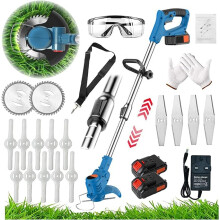 Metal Blade Strimmer Cordless Electric 24V Grass Trimmers Battery