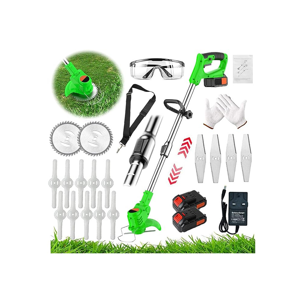 Garden Strimmer Cordless Electric Metal Blade Strimmer Grass Trimmers