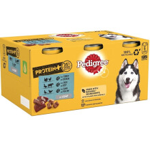 Pedigree Protein Plus - Wet Dog Food - 6 x 400 g