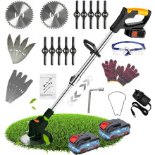Wrneaoch 21V Metal Blade Strimmer Cordless Grass Trimmer