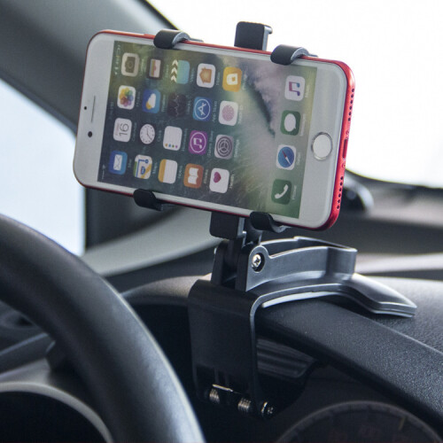 360 Clamp Dashboard Mobile Car Phone Holder Mount Stand Cradle Black Portable