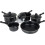 5Pcs Non Stick Cookware Kitchen Induction With Lids Saucepan Set P105 5