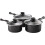 3Pcs Non Stick Cookware Kitchen Induction With Lids Saucepan Set P120 2