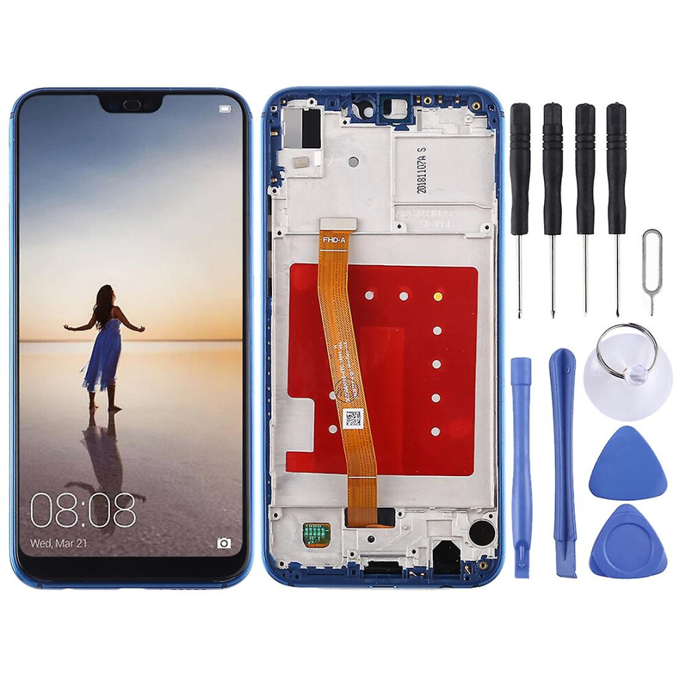 () Lcd Screen With Frame For Huawei P20 Lite / Nova 3E(Black) Blue/Black 9033322051956