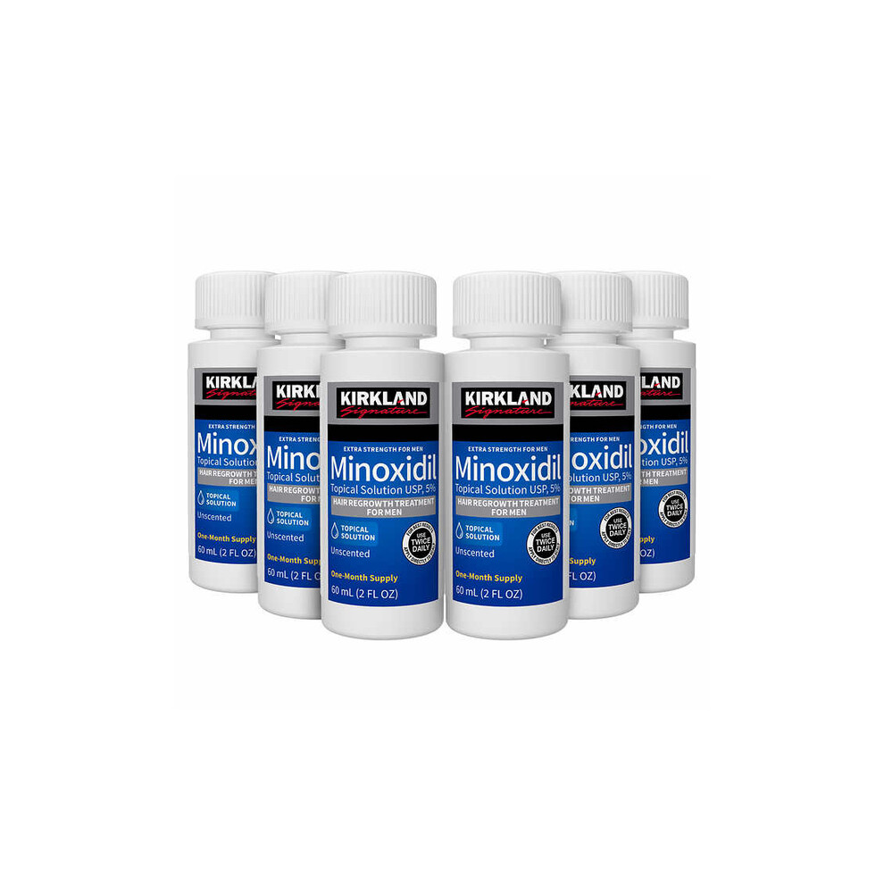 (6 Month Supply) Kirkland Minoxidil 5%, Mens Hair Loss Treatment New packaging1/3/6 Months supply