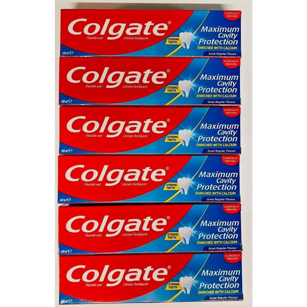 Colgate 100ml Toothpaste Maximum Cavity Protection Pack Of 6