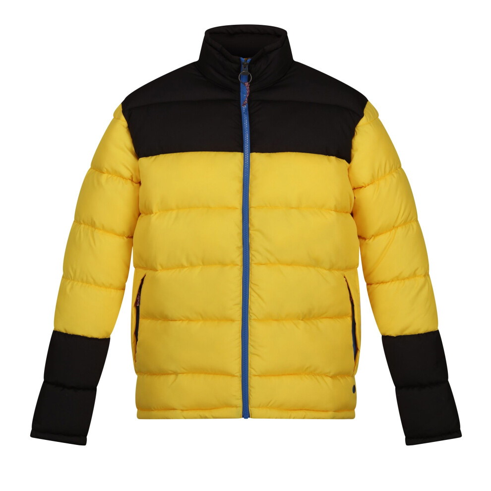 (S, Solar/Black) Regatta Mens Vintage Insulated Puffer Jacket