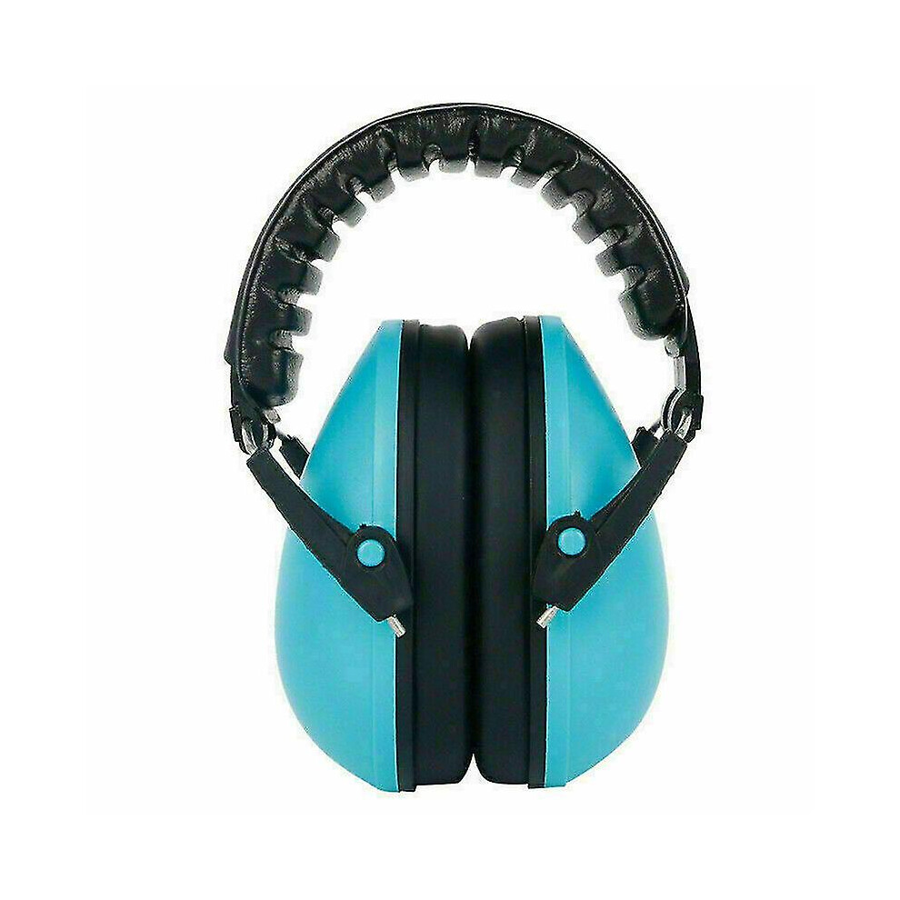 (Blue) Adjustable Folding Ear Defenders Kids Noise Reduction Hearing Protector Earmuffs Unisex Kids Blue