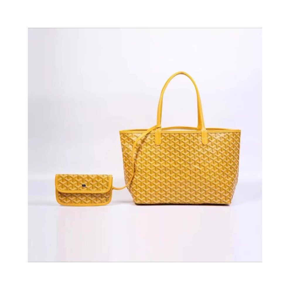 (Yellow, S) Shoulder Goyard Womens Bag Small Purse In Three Sizes Large Capacity Mix Match