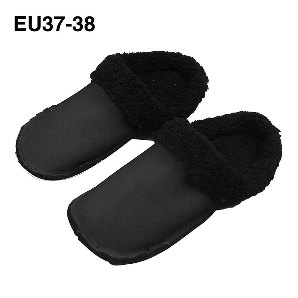 (EU37-38) Adult Black Croc Clog Insole Removable Durable Insert Liner Winter Warm Washable