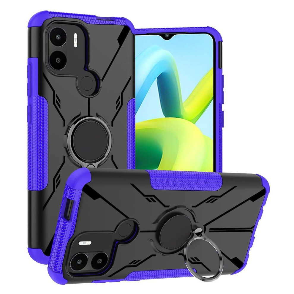 (Purple) For Xiaomi Redmi A1 4G/A2 4G/Poco C50 4G Anti-Drop Phone Case Ring Kickstand Pc Tpu Cover Purple 5413367874224