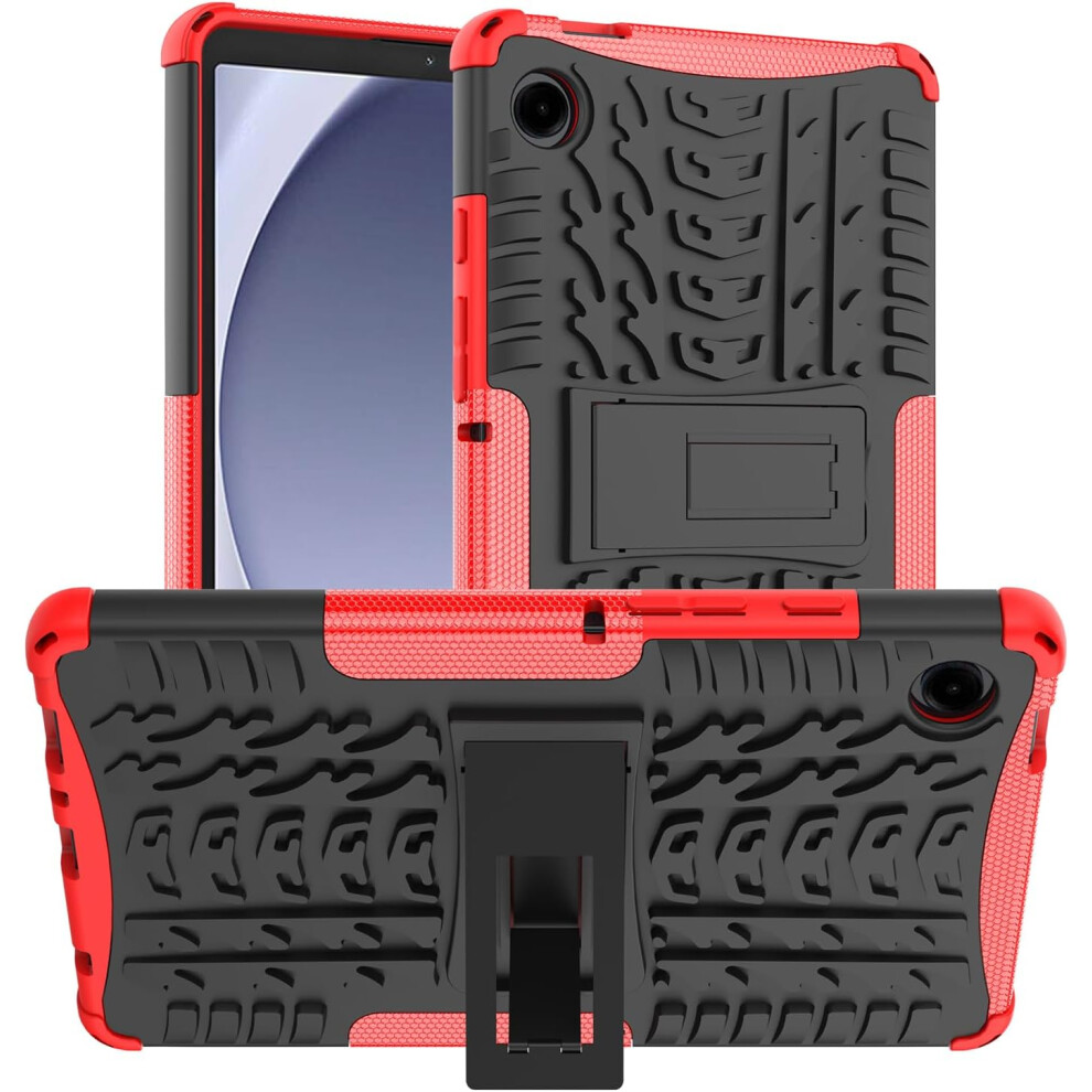 (Red) Samsung Galaxy Tab A9 Shockproof Cover Tablet Case