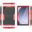 (Red) Samsung Galaxy Tab A9 Shockproof Cover Tablet Case 4