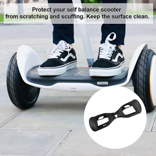 (Black) Hhlen Hoverboard Case Silicone Protective Cover For 2 Rader Smart Self Balancing Electro Scooter Cov 1
