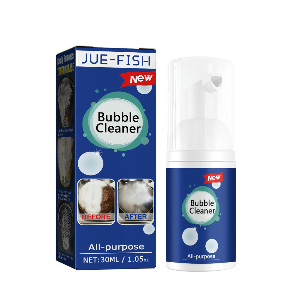 (30ml box) Jue-FISH Oil Switting Foam Cleaner Kitchen Stove Puzzle Hood Multi-Purpose Heavy Oil Pollution Foam Cleaner