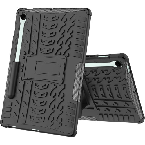 (Black) Samsung Galaxy Tab S9 FE Shockproof Tablet Cover 2