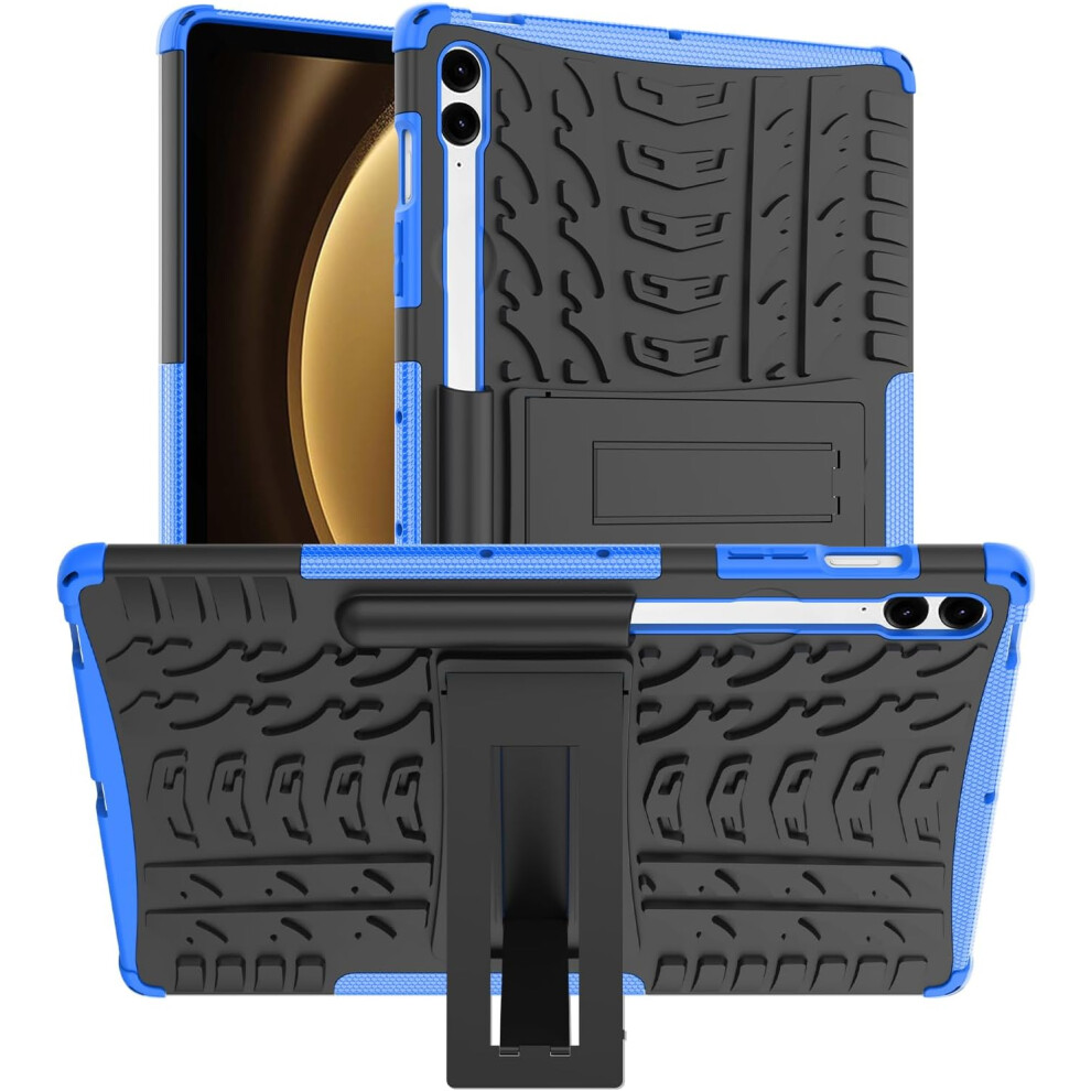 (Blue) Samsung Galaxy Tab S9 Fe Plus Shockproof Tablet Cover Blue 5056298018109