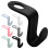 120Pcs Coat Hanger Connector Hooks Drop Connecting Hanger Hook Multi-Layer Stackable Hanger Extender Clips for Closet Wardrobe Organiser Space Saving 1